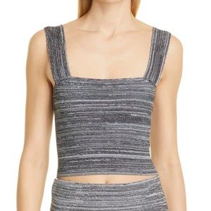 Proenza Schouler White Label💕Sweater Bustier Tank in Black/White Size L
